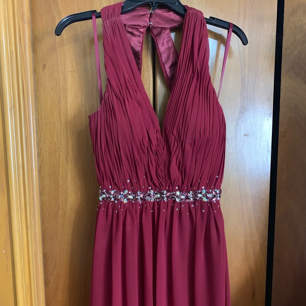 New Darlin Maroon Evening Gown